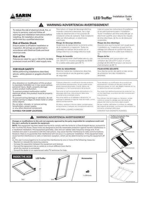 LED Pointed Basket CCT Fusion Troffer 2 x 2 Feet, 2 x 4 Feet, 26 - 50 Watt