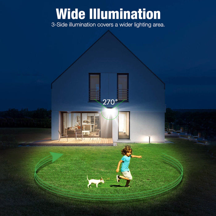208 LED Solar Power Light Motion Sensor Outdoor Yard Garden Wall Lamp Waterproof