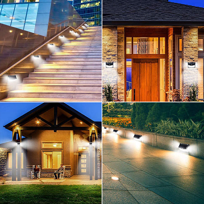 208 LED Solar Power Light Motion Sensor Outdoor Yard Garden Wall Lamp Waterproof