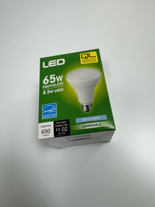 8.5 Watt BR30 LED Bulb 5000K 650 lumens E26 Base Daylight and Dimmable (6-pack)