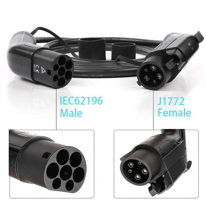 Electric Car Charger EV Charging Cable 16A-32A Single-Phase Three-Phase 22Kw IEC62196 EVSE Type 1 Type 2