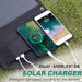 Portable Foldable Solar Panel 30W 22W 15W Charger Power Bank Rechargeable Battery Dual USB 5V Camping for Moblie Phone Charge