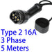 Electric Car Charger EV Charging Cable 16A-32A Single-Phase Three-Phase 22Kw IEC62196 EVSE Type 1 Type 2