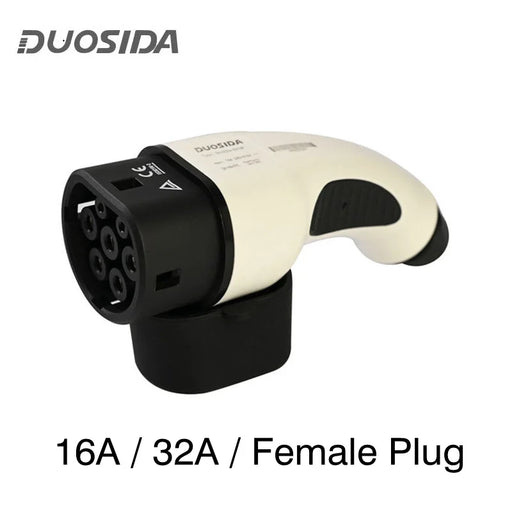 Duosida 16A 32A Type 2 EV Side IEC62196 European Standard Plug No Cable Single Phase Three Phase IEC Female AC Plug EV Charging