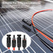 Twin Wire Solar Panel Extension Cable - 30Ft 10Awg(6Mm²) Solar Extension Cable with Female and Male Connector, Solar Panel Wire Adapter for Home, Shop and RV Solar Panels (10AWG 30FT)