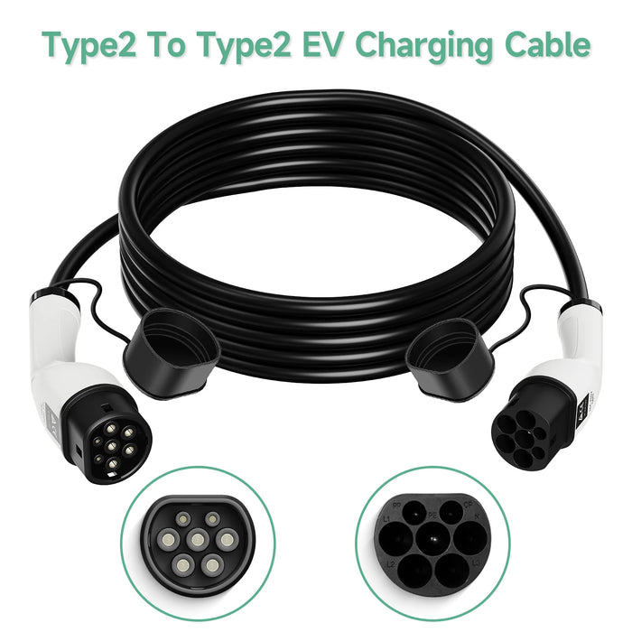 Electric Car Charger EV Charging Cable 16A-32A Single-Phase Three-Phase 22Kw IEC62196 EVSE Kit