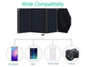 Portable Foldable Solar Panel 30W 22W 15W Charger Power Bank Rechargeable Battery Dual USB 5V Camping for Moblie Phone Charge