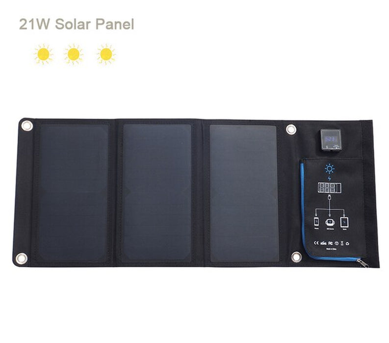 Solar Charger USB 5V Foldable Portable Solar Phone Charger with Sunpower Solar Panel 5V Fast Charging for Smartphone