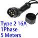 Electric Car Charger EV Charging Cable 16A-32A Single-Phase Three-Phase 22Kw IEC62196 EVSE Type 1 Type 2